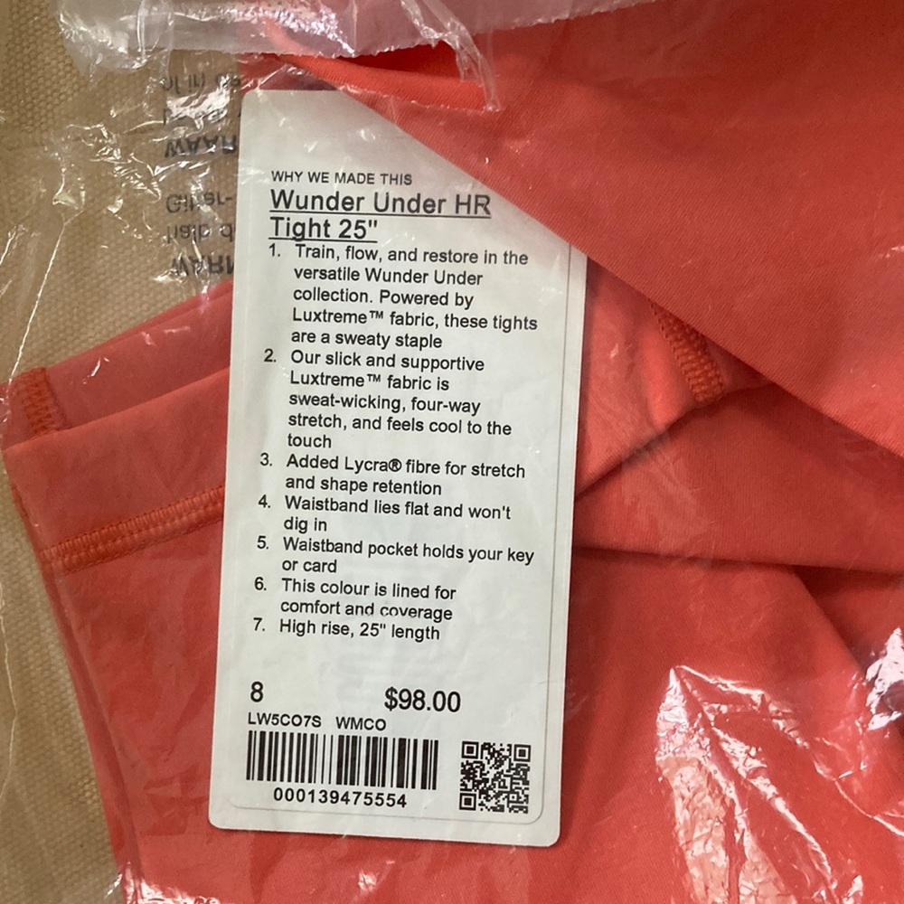 Lululemon Wunder Under 25” Leggings